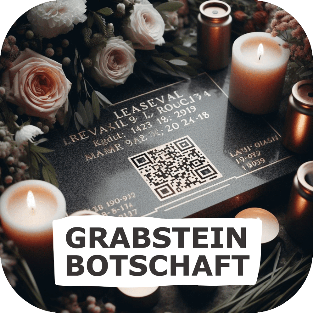 QR-Code am Grabstein