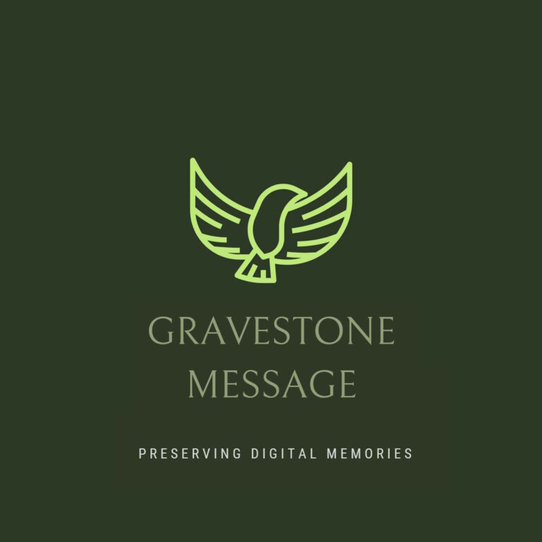 Gravestone message logo